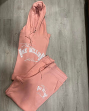 Load image into Gallery viewer, Red the one million brand hoodie jogger suit the one million brand