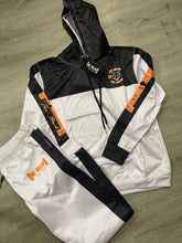 Load image into Gallery viewer, Black orange white one million track suit
