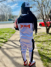 Load image into Gallery viewer, Black orange white one million track suit
